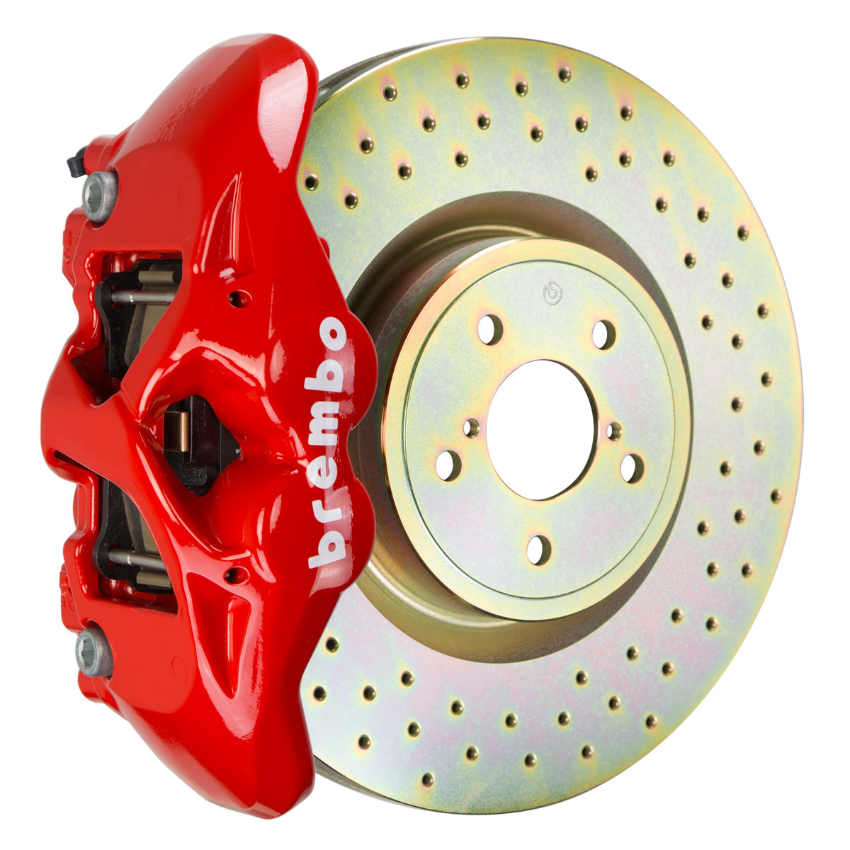 Brembo GT Front Big Brake Kit, 4-Piston Red Calipers, 326x30mm Drilled Rotors, Fits 2013-2024 Subaru BRZ, 2013-2016 Scion FR-S and more 1S4.6003A2