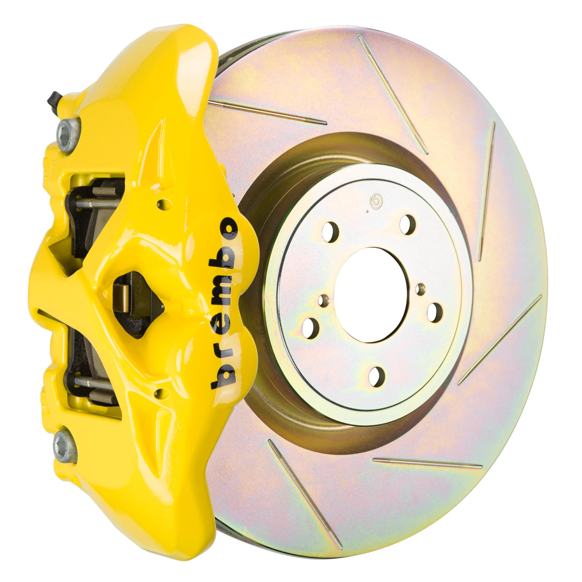 Brembo GT Front Big Brake Kit, 4-Piston Yellow Calipers, 326x30mm Type-1 Slotted Rotors, Fits 2013-2024 Subaru BRZ and more 1S5.6003A5