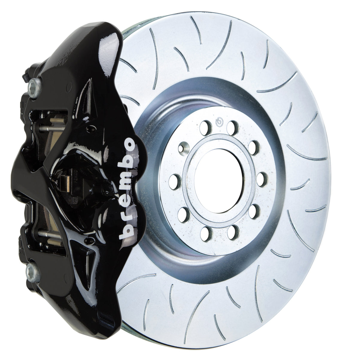 Brembo GT Front Big Brake Kit, 4-Piston Black Calipers, 345x30mm Type-3 Slotted Rotors, Fits 2009-2017 Volkswagen CC and more 1S5.8002A1