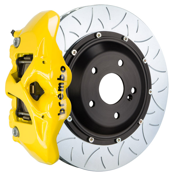 Brembo GT Rear Big Brake Kit, 4-Piston Yellow Calipers, 380x28mm Type-3 Slotted 2-Piece Rotors, Fits 2016-2021 Lexus LX570 and more 2S3.9011A5