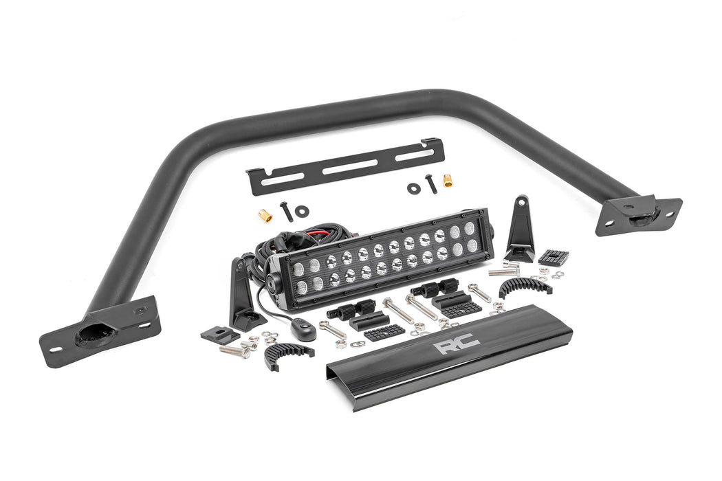 Rough Country Safari Bar 12" Led Light Bar Black Dual Row Oe Modular Steel Ford Bronco (21-23) 51118