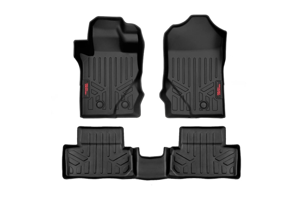 Rough Country Floor Mats Front & Rear Ford Bronco (2 Door) 4Wd (2021-2023) M-51632