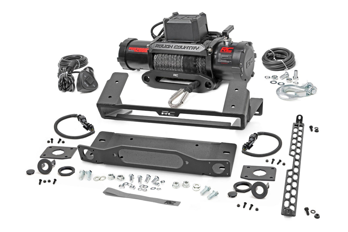 Rough Country High Winch Mount All Models 12000S Fits Ford Bronco 4WD (21-23) 51097