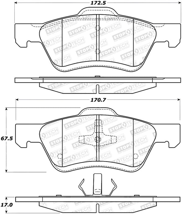 StopTech Street Brake Pads 308.10473