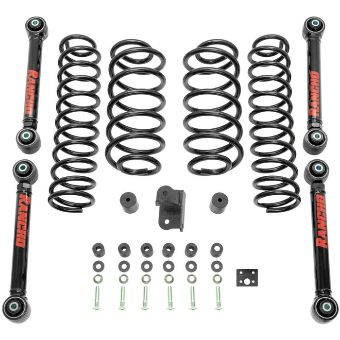 Rancho 97-06 compatible with Jeep TJ Front and Rear RS6503B Suspension System Master Part Number / One Box RS6503B