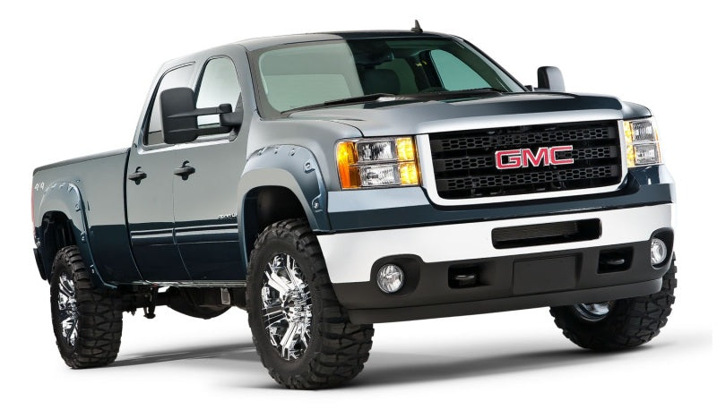 Bushwacker 11-14 GMC Sierra 3500 Fleetside Boss Pocket Style Flares 4pc Excludes Dually Black 40953-02