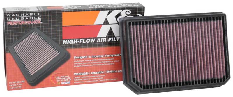 K&N 2019 Mercedes Benz A250 L4 2.0L F/I Replacement Air Filter 33-3133