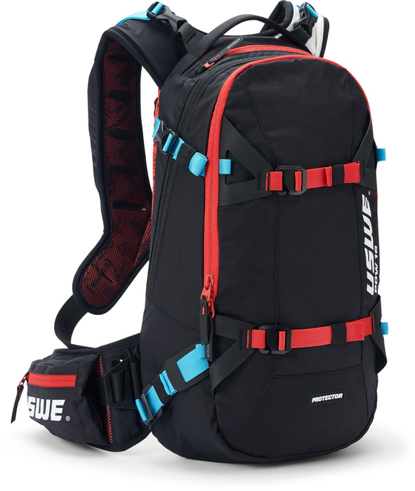 USWE Moto Hydro 12L Hydration Pack with 3.0L/ 100oz Water Bladder, a High End, Bounce Free Backpack for Enduro and Off-Road Motorcycle, Black Grey