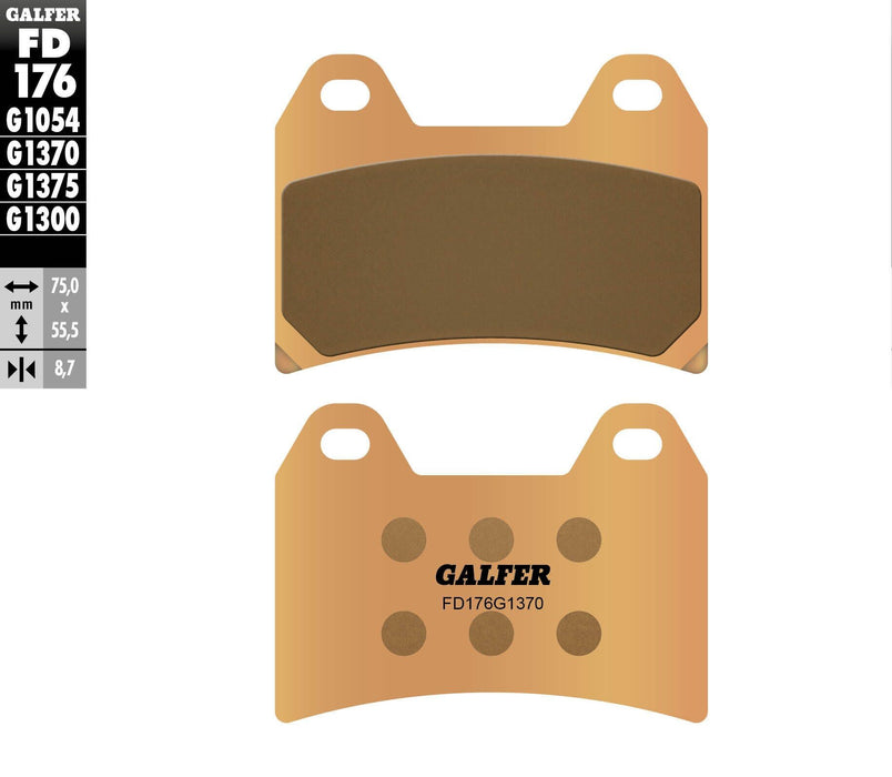 Galfer G1370 HH Brake Pads (Front G1370) Compatible With 17-18 KTM 1090ADR