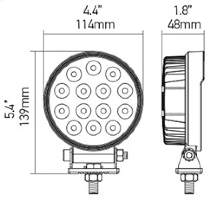 Hella ValueFit Work Light 5RD 2.0 LED MV CR LT 357105002