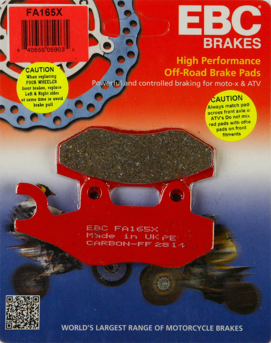 EBC Brakes FA165X Disc Brake Pad Set, Black, One Size