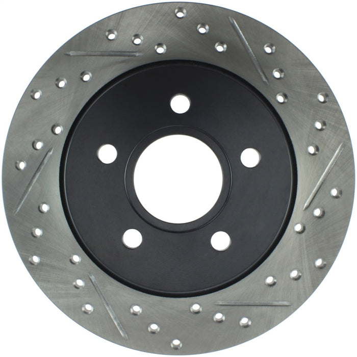 StopTech 12-15 Ford Focus w/ Rear Disc Brakes Rear Left Slotted & Drilled Rotor 127.61099L