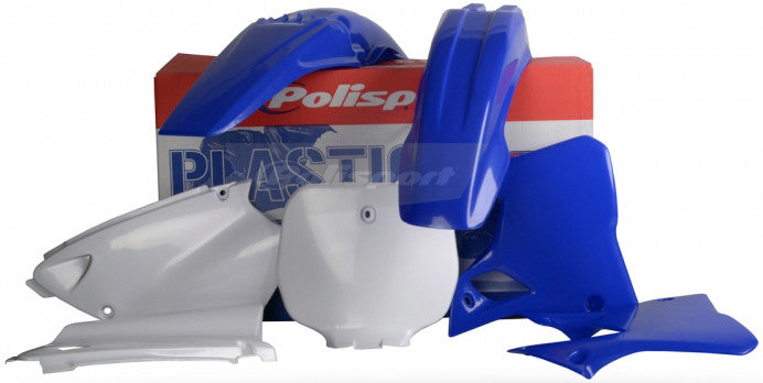 Polisport Full Plastic Kit for Yamaha YZ125/250 (1996-1999) OEM Quality Restyling Kit with Superior Fit, Flexibility, and Durability (Blue/White)