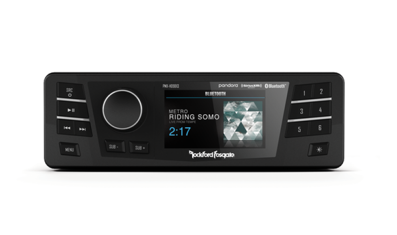 Rockford Fosgate 1998-2013 Harley Davidson Digital Media Receiver/ Head Unit PMX-HD9813