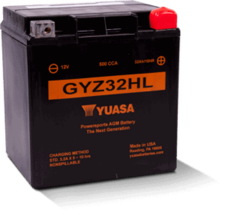 Yuasa GYZ32HL High Performance Maintenance Free AGM 12 Volt Battery YUAM732GHL