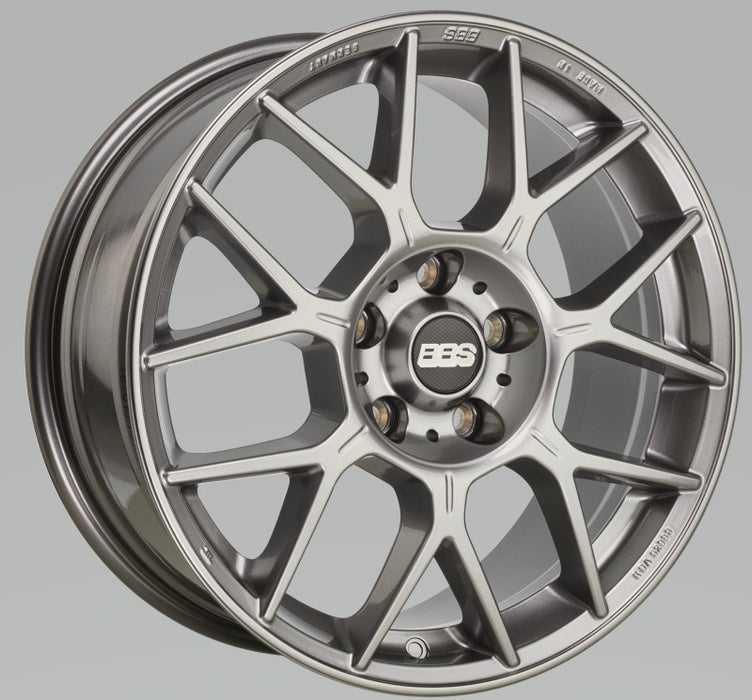 BBS XR 19x8.5 5x112 ET44 Platinum Gloss Wheel -82mm PFS/Clip Required XR0203PG