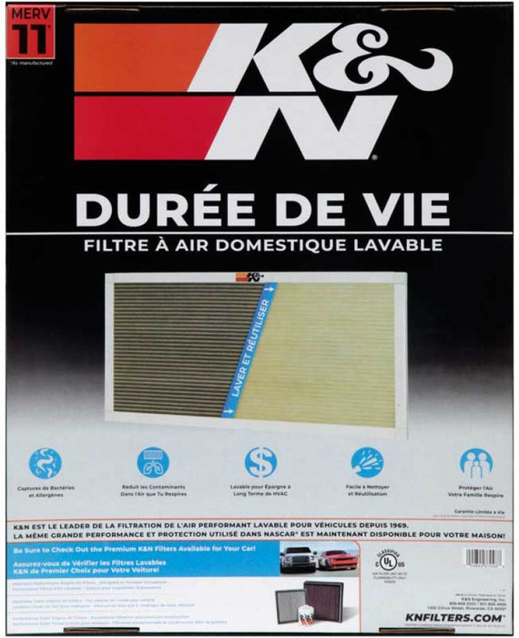 K&N HVAC Filter 16 x 20 x 1 HVC-11620