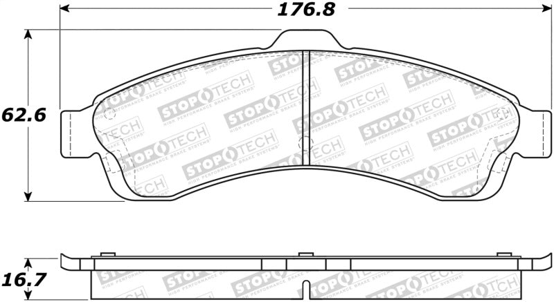 StopTech Street Select Brake Pads 305.0882