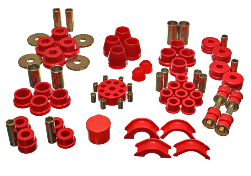 Energy Suspension 70-70 Compatible with Nissan 240Z Red Hyper-Flex Master Bushing Set 7.18101R