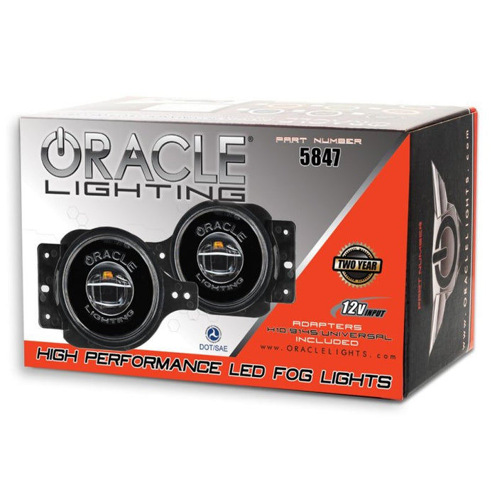 Oracle compatible with Jeep Wrangler JL/Gladiator JT Sport High Performance W LED Fog Lights Red SEE WARRANTY 5847-003