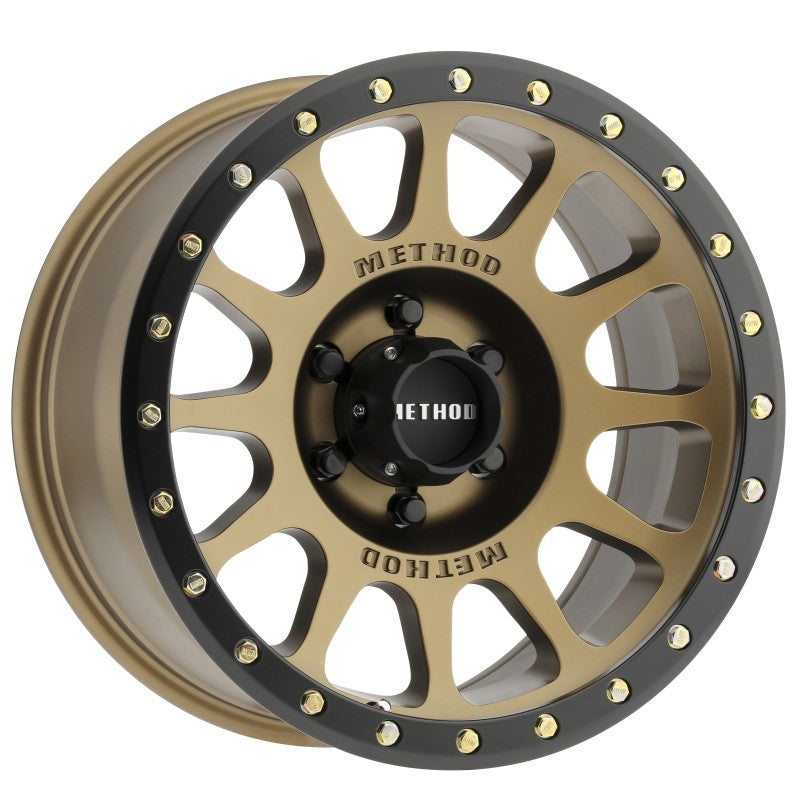 Method MR305 NV 18x9 0mm Offset 6x5.5 108mm CB Method Bronze/Black Street Loc Wheel MR30589060900