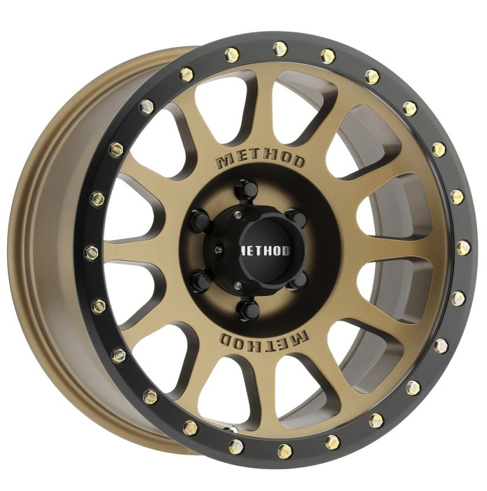 Method MR305 NV 18x9 0mm Offset 6x5.5 108mm CB Method Bronze/Black Street Loc Wheel MR30589060900