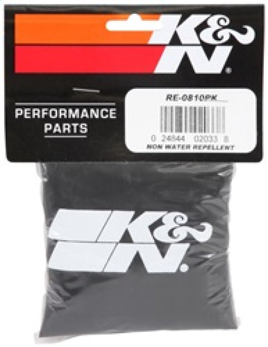 K&N Universal Round Tapered Filter Wrap Black 6in Base ID x 4.625in Top ID x 9in Height RE-0810PK