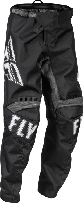 Fly Racing 2023 Youth F-16 Pants (Black/White, 26)