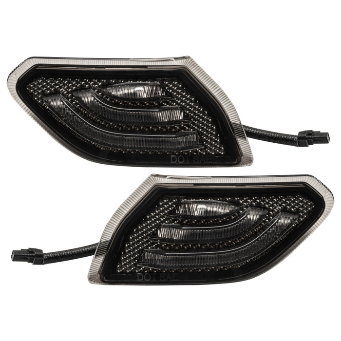 Oracle compatible with Jeep Wrangler JL Smoked Lens LED Front Sidemarkers SEE WARRANTY 5853-504