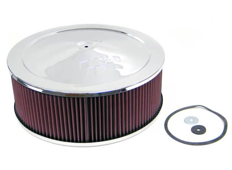 K&N 5-1/8in / 14in X 5.12in H / 7/8in Drop Base Air Cleaner Assembly 60-1450