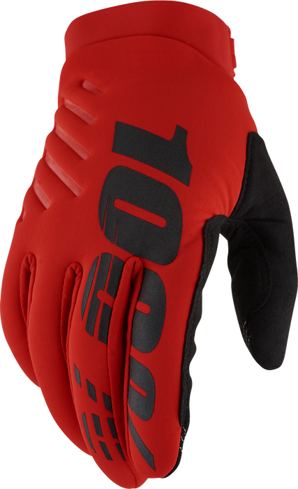 100% Brisker Gloves Red Lg 10003-00032