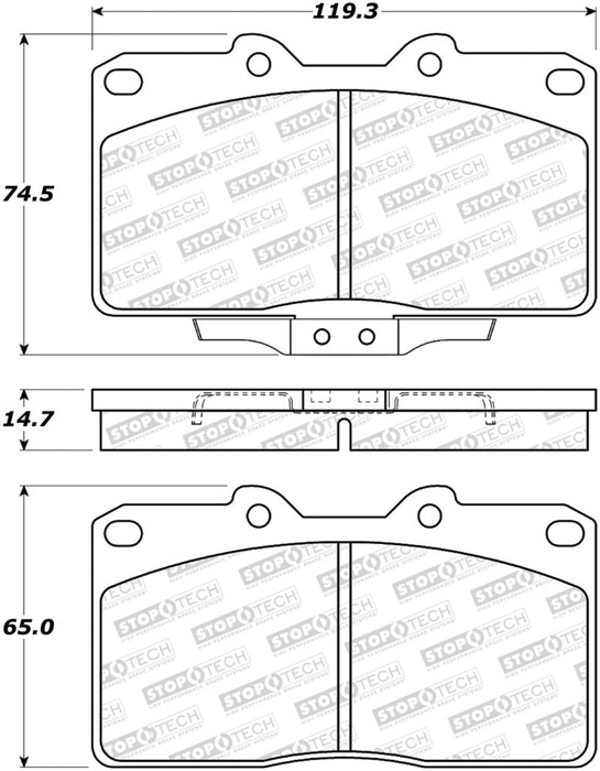 StopTech Street Brake Pads Front 308.0531