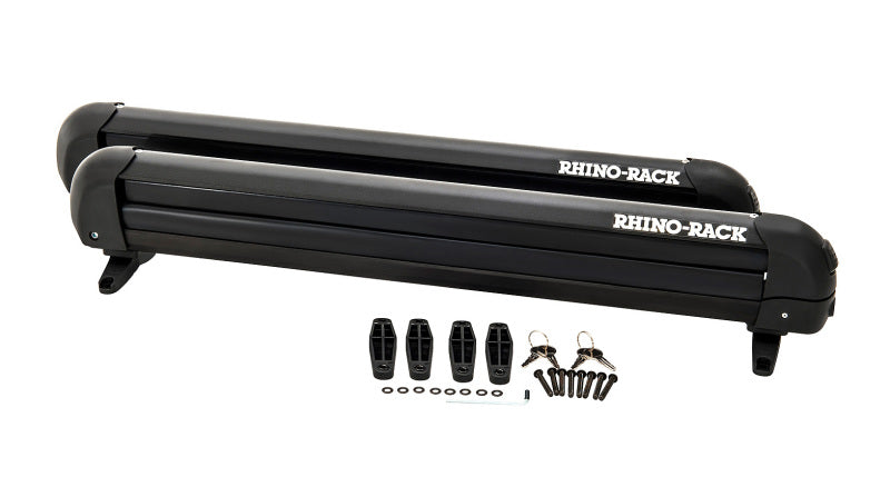 Rhino-Rack Universal Ski/Snowboard Carrier Fits 6 Pairs of Skis or 4 Snowboards Black 576