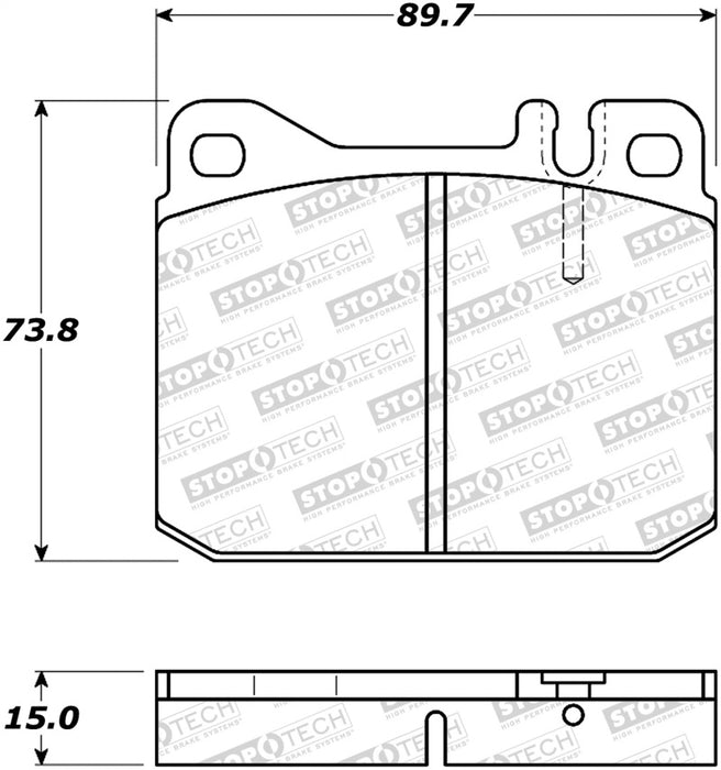 StopTech Street Brake Pads 308.0145