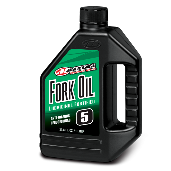 Maxima 54901 5WT Standard Hydraulic Fork Oil - 1 Liter Bottle