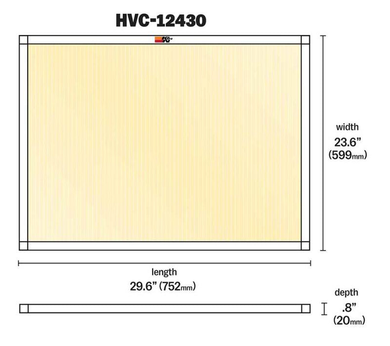 K&N HVAC Filter 24 x 30 x 1 HVC-12430