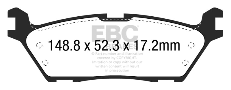 EBC Brakes Yellowstuff Performance Brake Pads DP43037R