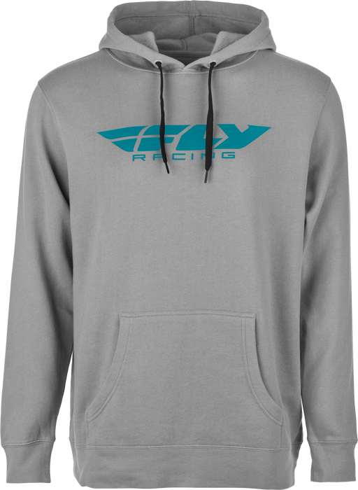 Fly Racing 354-0136L Fly Corporate Pullover Hoodie Grey/Blue Lg