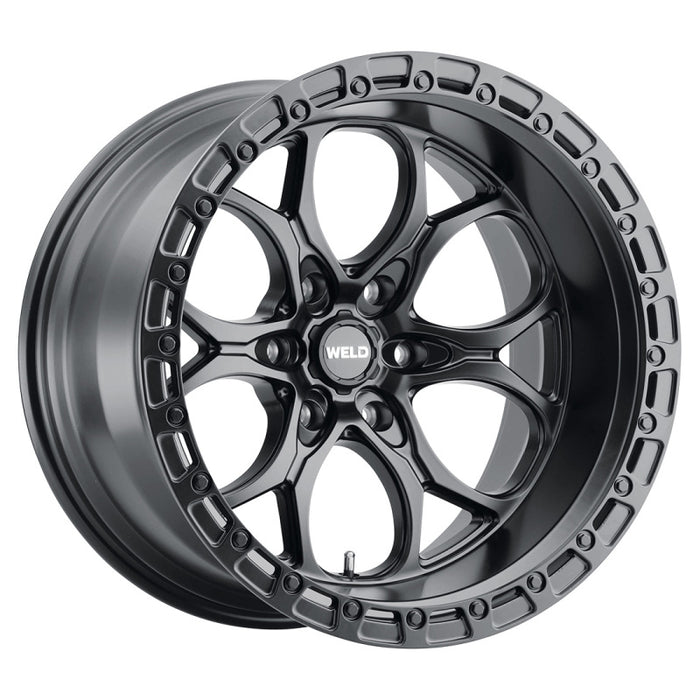 Weld Off-Road W108 20X10 Ledge 6X135 ET-18 BS4.75 Satin Black / Black Ring 87.1 W10800089475