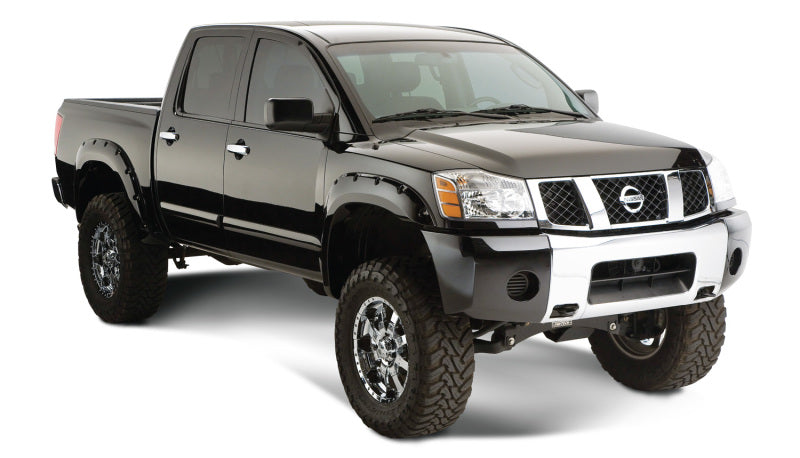 Bushwacker 04-15 Compatible with Nissan Titan Pocket Style Flares 4pc 67.1/78.9/84/96in Black 70907-02