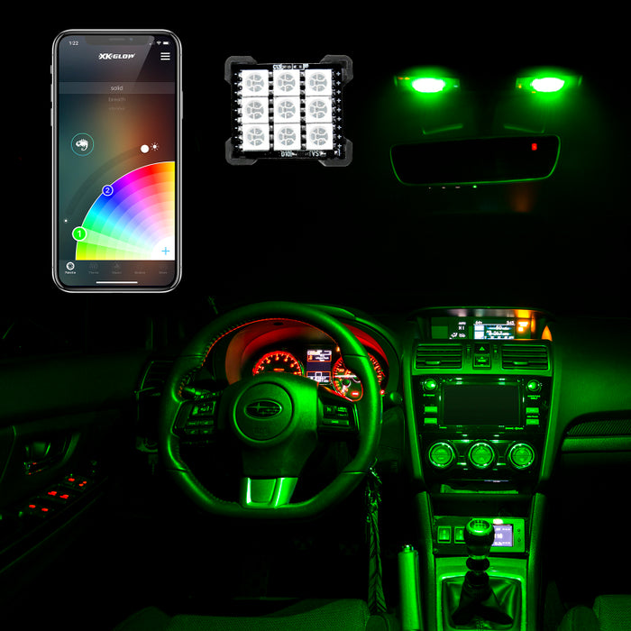 XK Glow RGB Festoon LED Panel XKchrome Bluetooth App Controlled Dome Bulb XK-BULB-PANEL