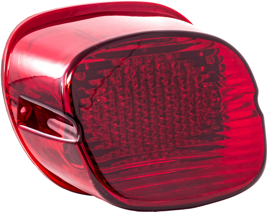 Letric Lighting Co. LLC-DS-R Slantback LED Taillight - Deluxe LED W/O Tag Window - Red