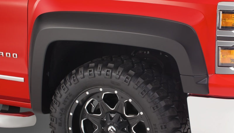 Bushwacker 14-16 Chevy Silverado 1500 Extend-A-Fender Style Flares 4pc Black 40963-02