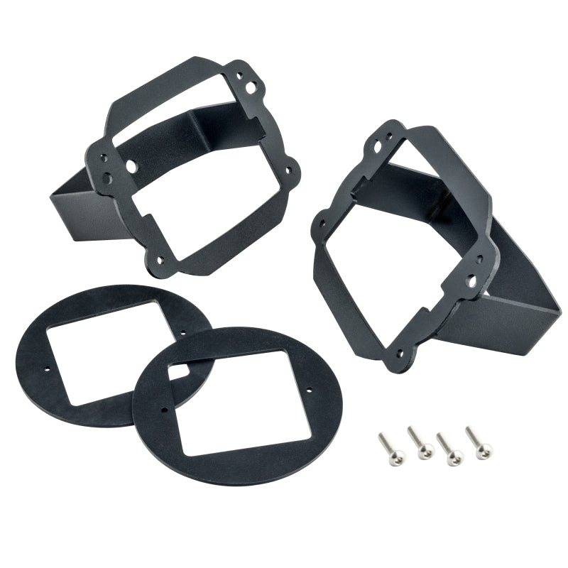 Oracle Fits Jeep JK Fog Light to Cube Light Conversion Mount Brackets (Pair) W/ Bezel See Warranty 2179-504