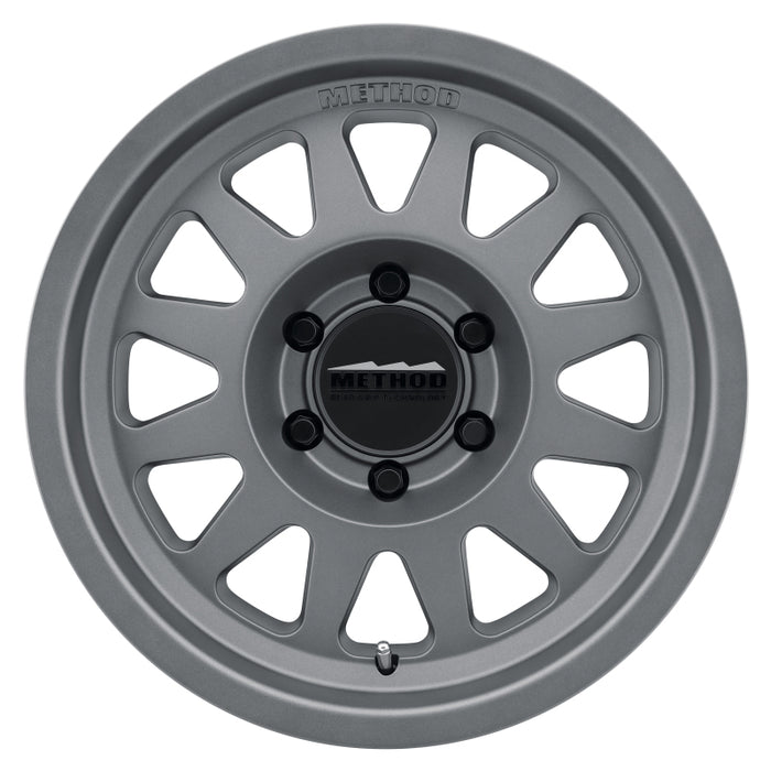 Method MR704 17x8.5 0mm Offset 5x150 110.5mm CB Matte Titanium Wheel MR70478558800