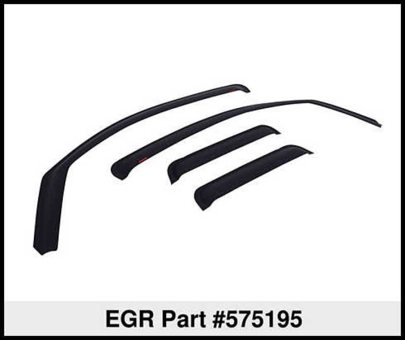 EGR 07-12 Toyota Tundra Crew Max In-Channel Window Visors Set of 4 Matte (575195) 575195