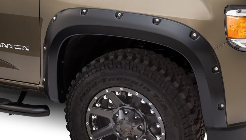 Bushwacker 15-18 GMC Canyon Pocket Style Flares 4pc 5ft Bed Black 40971-02