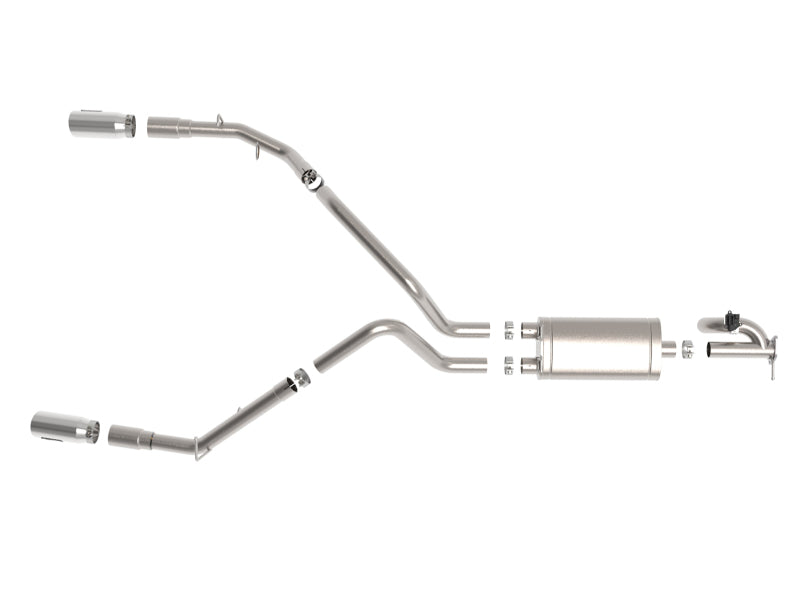 aFe Gemini XV 3in 304 SS Cat-Back Exhaust 19-21 Ram 1500 V8 5.7L Hemi w/ Polish Tips 49-32081-P