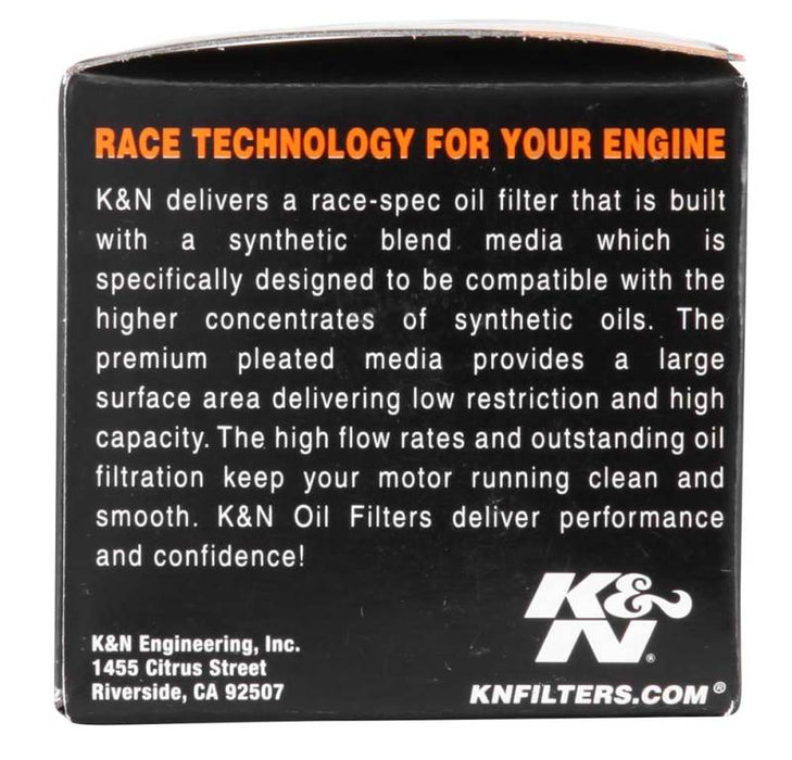 K&N Motorcycle Oil Filter: High Performance, Premium, Designed to be used with Synthetic or Conventional Oils: Fits Select Can-Am Vehicles, KN-560