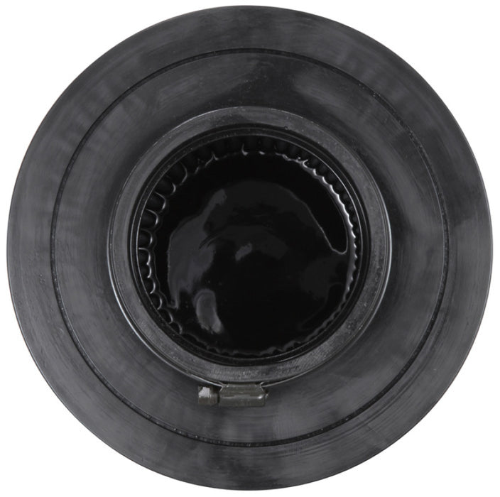 K&N Universal Rubber Filter-Round Tapered 4in Flange ID x 8in Base OD x 6.625in Top OD x 8in H RU-5171HBK